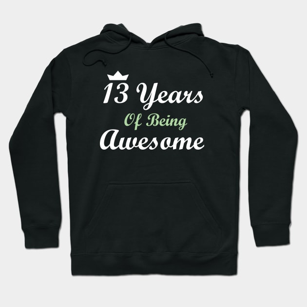 13 Years Of Being Awesome Hoodie by FircKin